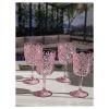 Paisley Plastic Wine Glasses Set of 4 (13oz), BPA Free Acrylic Wine Glass Set, Unbreakable Red Wine Glasses, White Wine Glasses