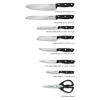 Farberware Edgekeeper 16-piece Triple Rivet Block Set with Built in Knife Sharpener, Natural