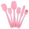 6pcs Silicone Kitchenware Set; Kitchen Supplies; Baking Supplies; Large Scraper; Spatula; Baking Tools; Cake Cream Spatula; Kitchen Tool Set